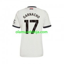 Camisola Manchester United GARNACHO 17 Homem Equipamento Terceiro 2024-2025 Manga Curta